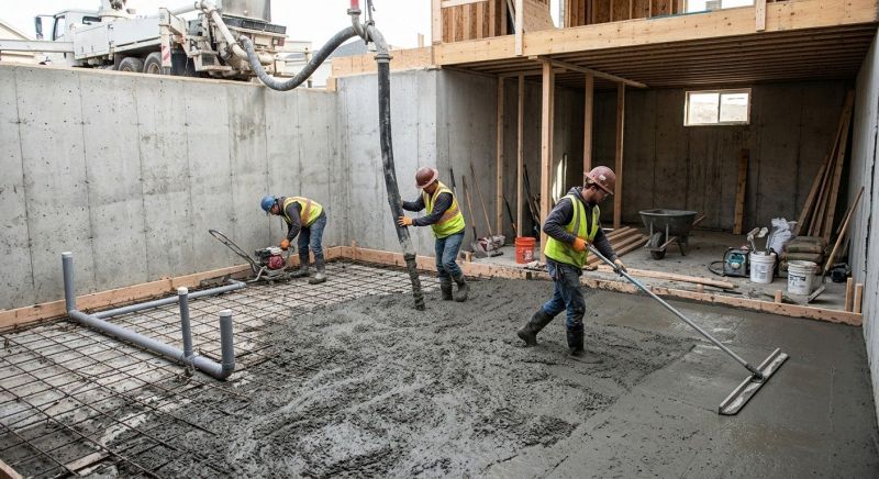 Basement Concrete Installation in Bryans Road, MD