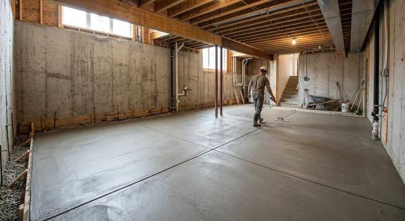 Basement Concrete Installation in Waldorf, MD