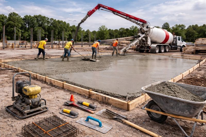 Commercial Slab Construction in Temple Hills, MD