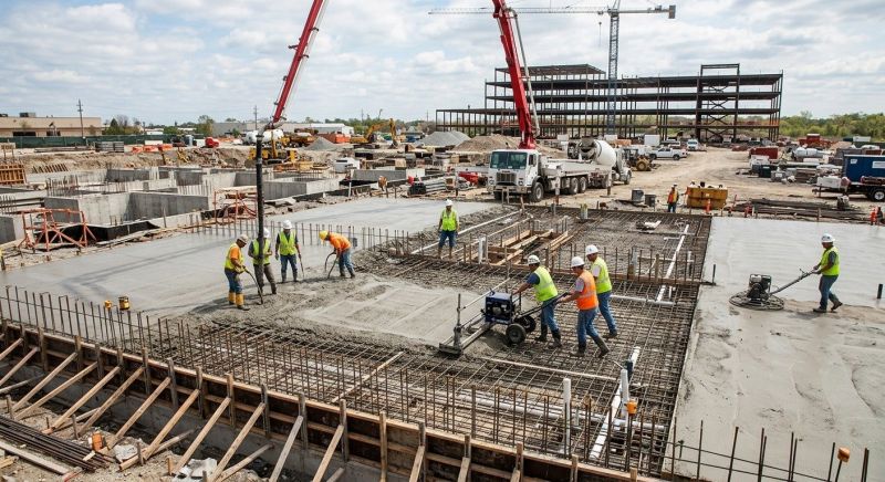 Commercial Slab Construction in Triangle, VA