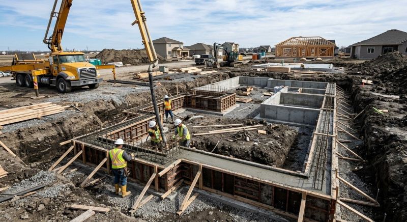 Concrete Foundation Installation in Lorton, VA
