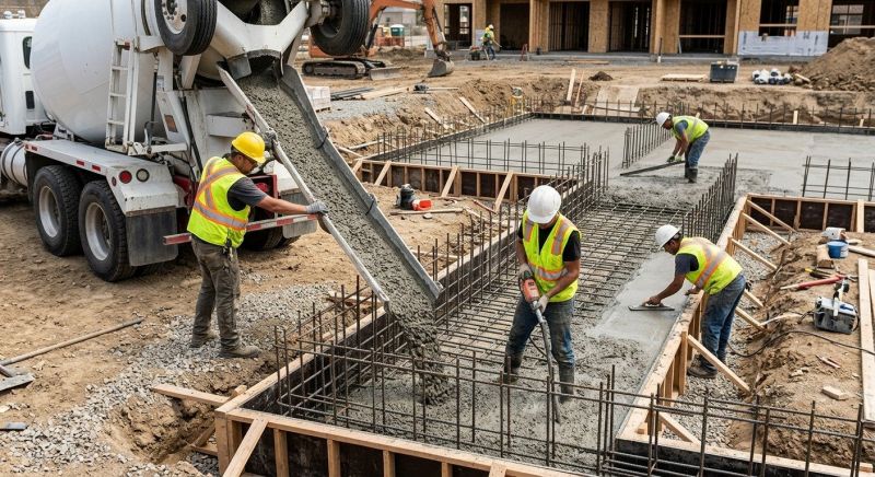 Foundation Pouring in Waldorf, MD